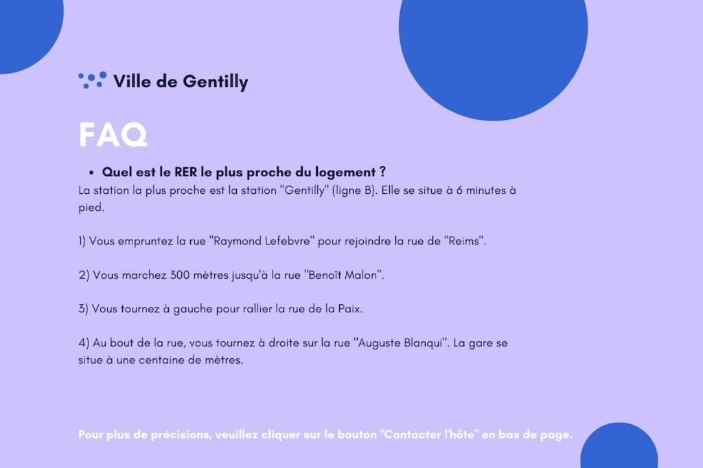 Paris Gentilly Appartement Tout Equipe - Rer B Luaran gambar