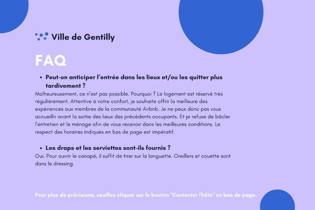Paris Gentilly Appartement Tout Equipe - Rer B Luaran gambar